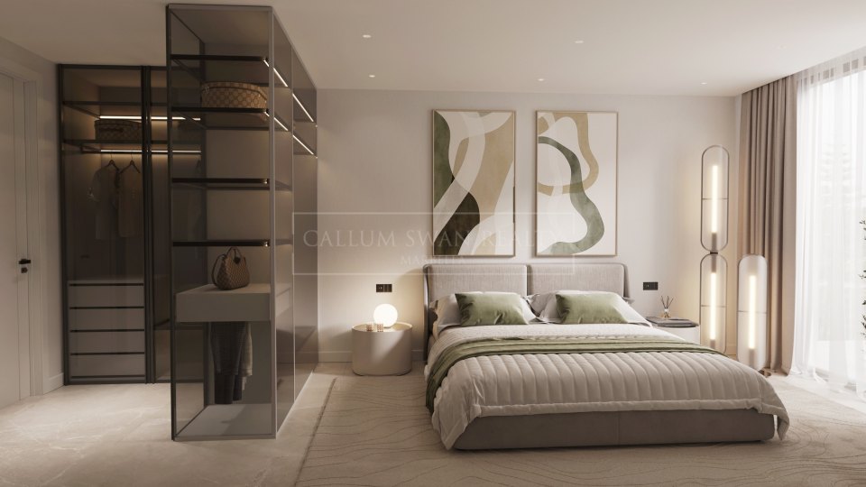 Estepona, Modern 3 Bedroom Ground Floor Apartment for Sale in New Golden Mile, Estepona