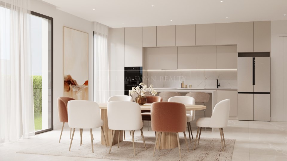 Estepona, Modern 3 Bedroom Ground Floor Apartment for Sale in New Golden Mile, Estepona