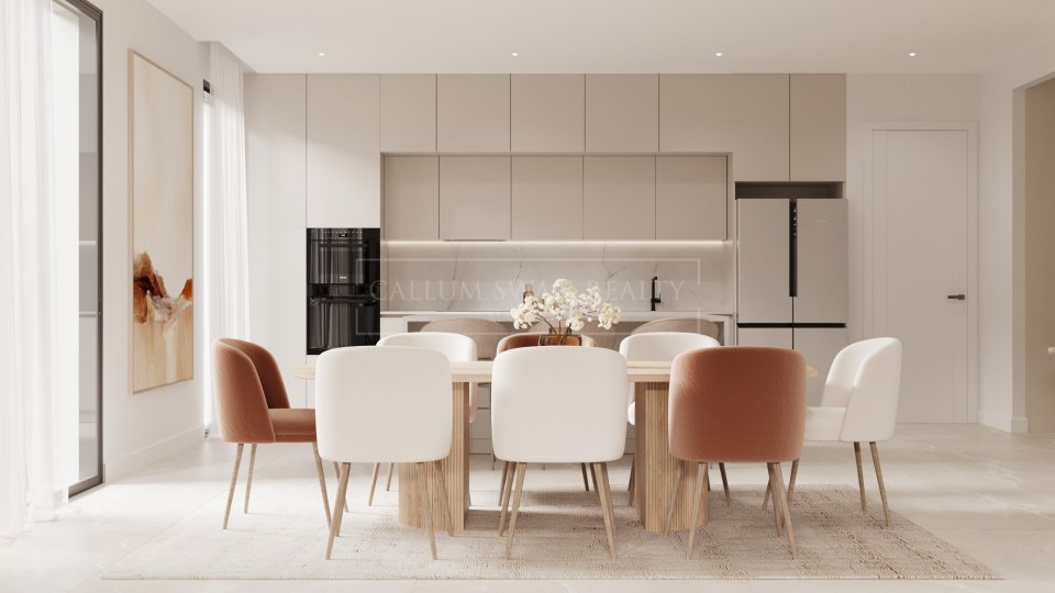 Estepona, Modern 3 Bedroom Ground Floor Apartment for Sale in New Golden Mile, Estepona