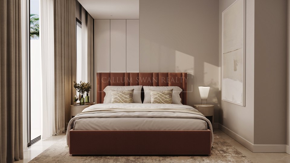 Estepona, Modern 3 Bedroom Ground Floor Apartment for Sale in New Golden Mile, Estepona