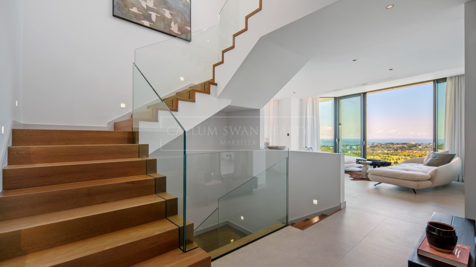 Marbella East, Modern Four-Bedroom Villa with Sea Views for Sale in El Rosario, Marbella
