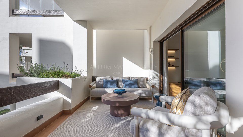 Estepona, Appartement en bord de mer avec trois chambres et vue sur la mer à Bahia del Velerín, Estepona