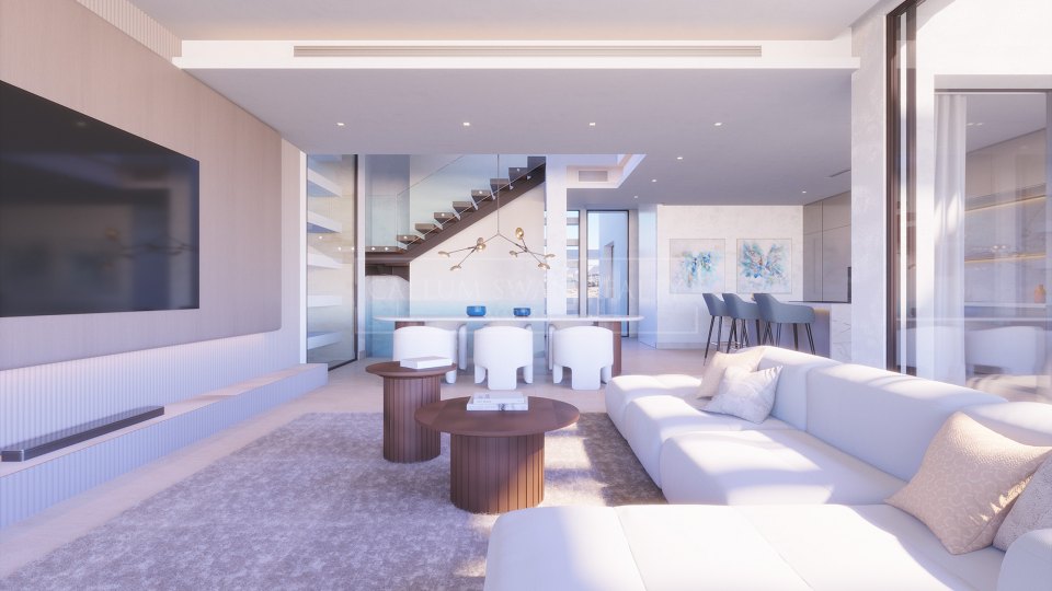 Estepona, Villa de cuatro dormitorios en planos cerca del golf y la playa en Estepona Golf