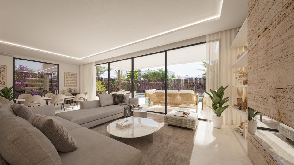 Estepona, Villa Golfside neuve à vendre à El Campanario, Est d'Estepona avec vue sur le golf