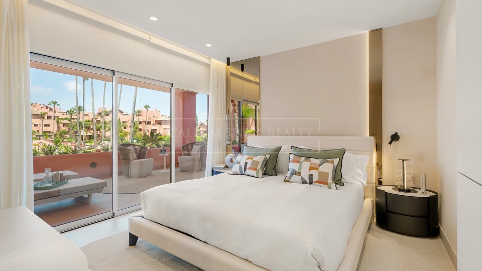 Estepona, Refurbished Luxury Beachfront Apartment for Sale in Cabo Bermejo, Estepona