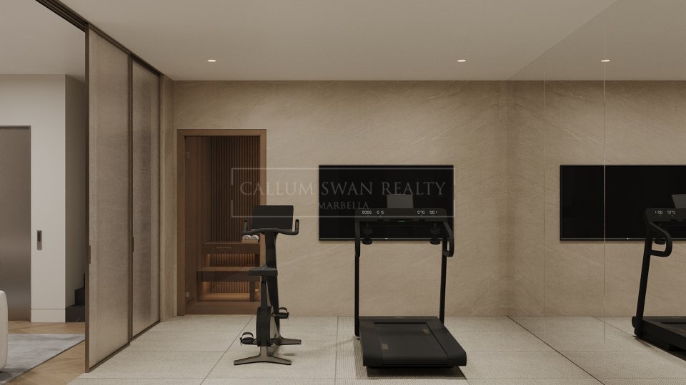 San Pedro de Alcantara, Villa moderna de cuatro dormitorios con piscina y ascensor en venta en San Pedro de Alcántara, Marbella