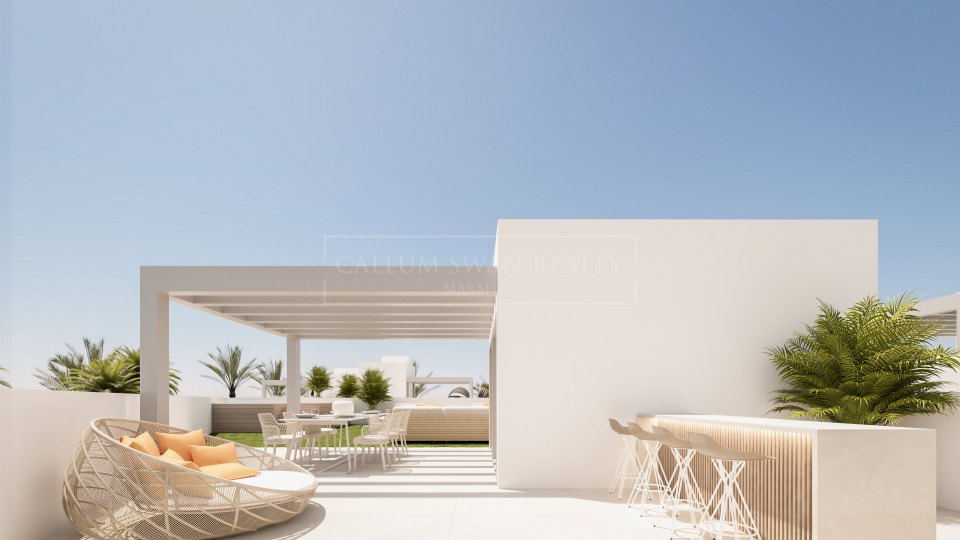 San Pedro de Alcantara, Villa moderna de cuatro dormitorios con piscina y ascensor en venta en San Pedro de Alcántara, Marbella