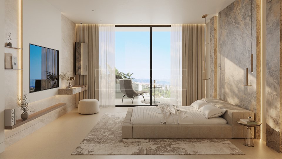 San Pedro de Alcantara, Villa moderna de cuatro dormitorios con piscina y ascensor en venta en San Pedro de Alcántara, Marbella