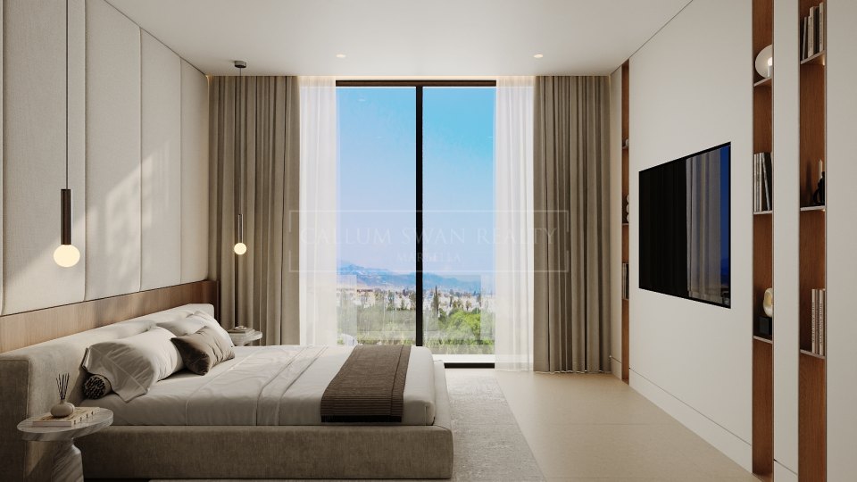 San Pedro de Alcantara, Villa moderna de cuatro dormitorios con piscina y ascensor en venta en San Pedro de Alcántara, Marbella