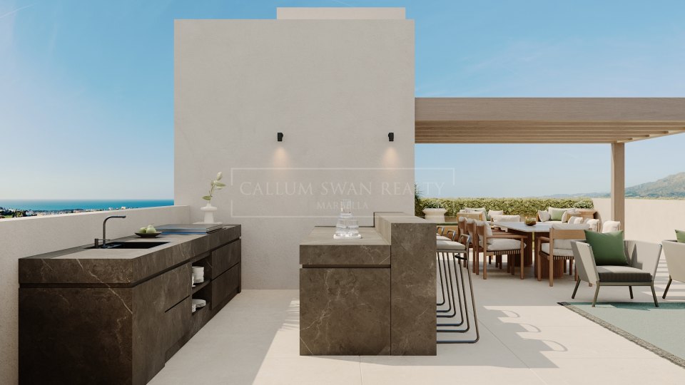 San Pedro de Alcantara, Villa moderna de cuatro dormitorios con piscina y ascensor en venta en San Pedro de Alcántara, Marbella