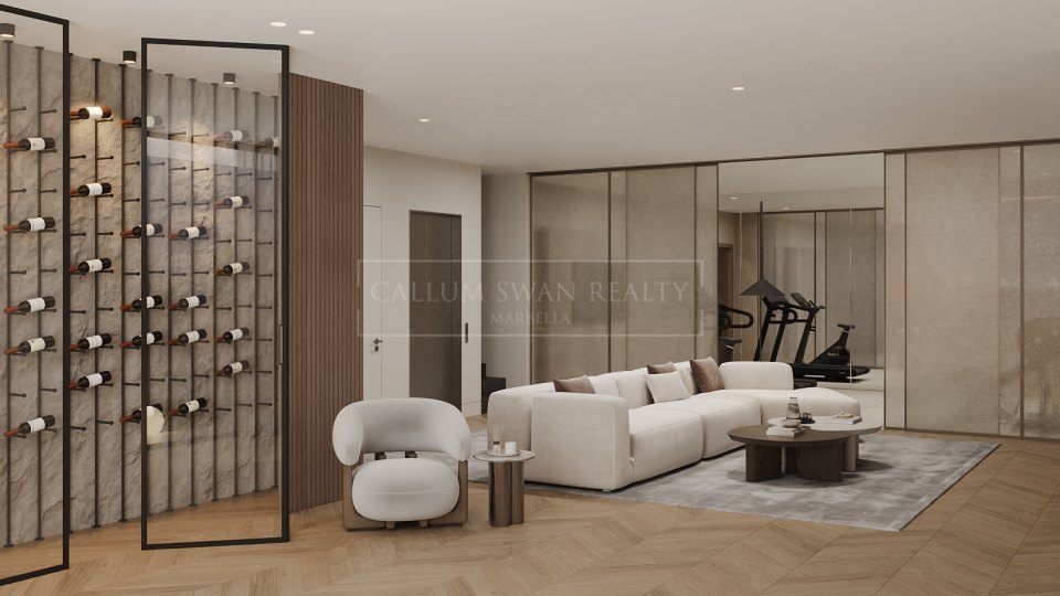 San Pedro de Alcantara, Villa moderna de cuatro dormitorios con piscina y ascensor en venta en San Pedro de Alcántara, Marbella