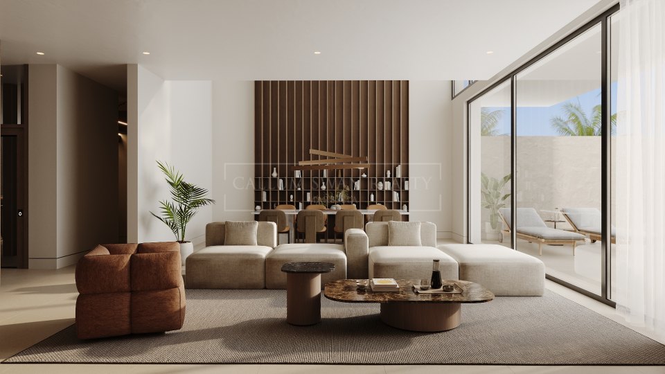 San Pedro de Alcantara, Villa moderna de cuatro dormitorios con piscina y ascensor en venta en San Pedro de Alcántara, Marbella