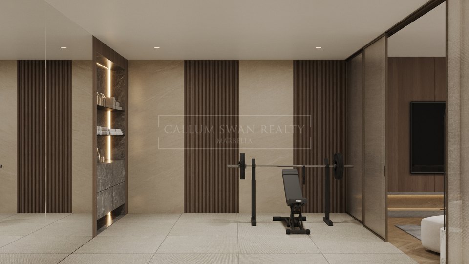 San Pedro de Alcantara, Villa moderna de cuatro dormitorios con piscina y ascensor en venta en San Pedro de Alcántara, Marbella