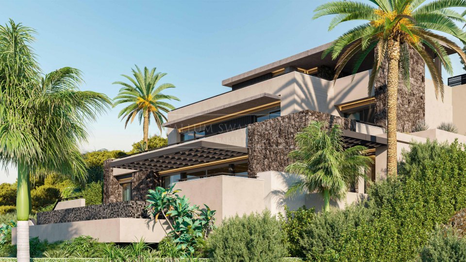 Marbella East, New-Build Four-Bedroom Villa with Sea View for Sale in El Rosario, Marbella East