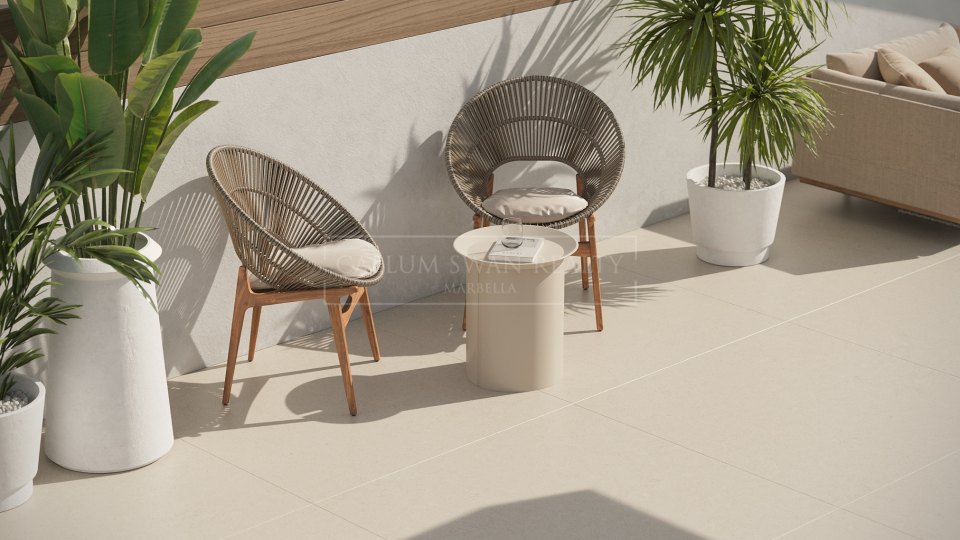 San Pedro de Alcantara, Maison de ville contemporaine de quatre chambres à vendre à San Pedro de Alcántara, proche de la plage et des commodités