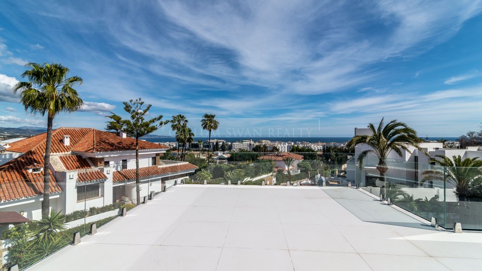 Nueva Andalucia, Villa sofisticada con vistas al mar, a poca distancia de Puerto Banús