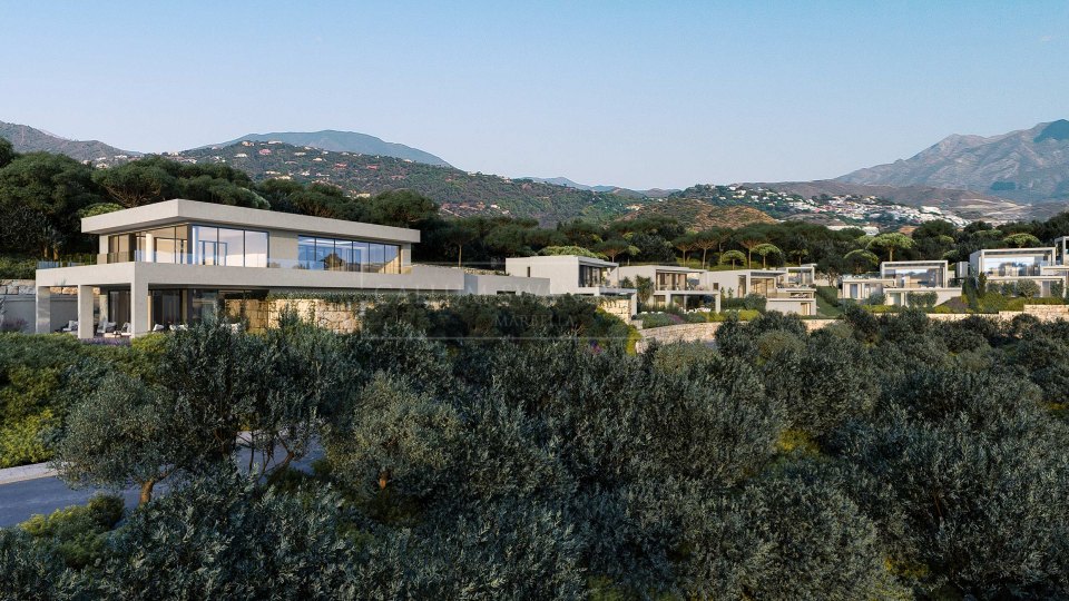 Benahavis, Nouveau complexe de villas de luxe individuelles dans une communauté fermée
