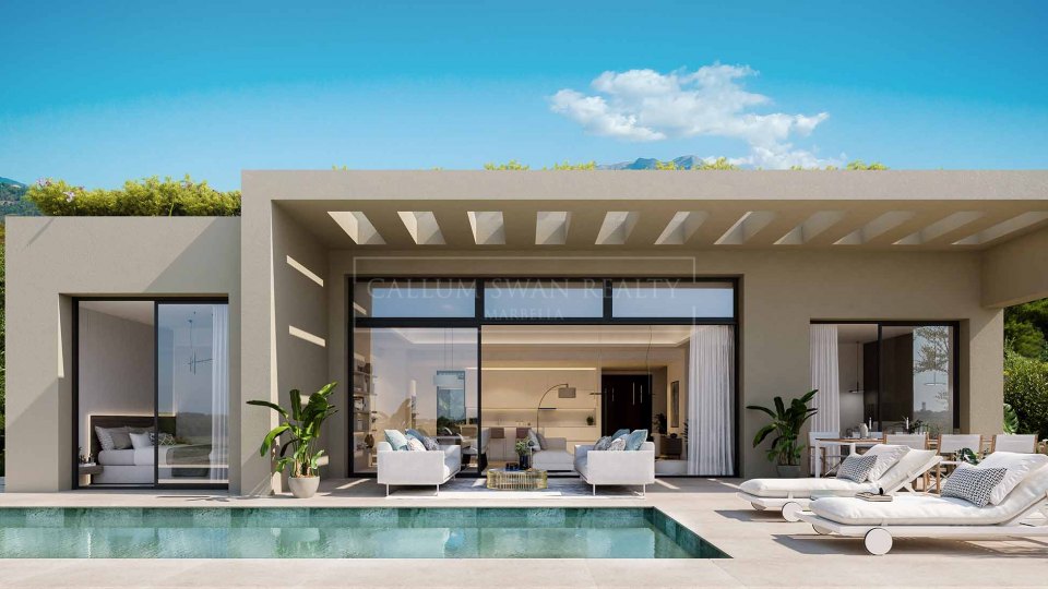 Benahavis, Nuevo complejo de villas de lujo independientes, en comunidad cerrada