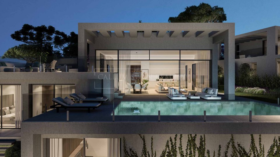 Benahavis, Nuevo complejo de villas de lujo independientes, en comunidad cerrada