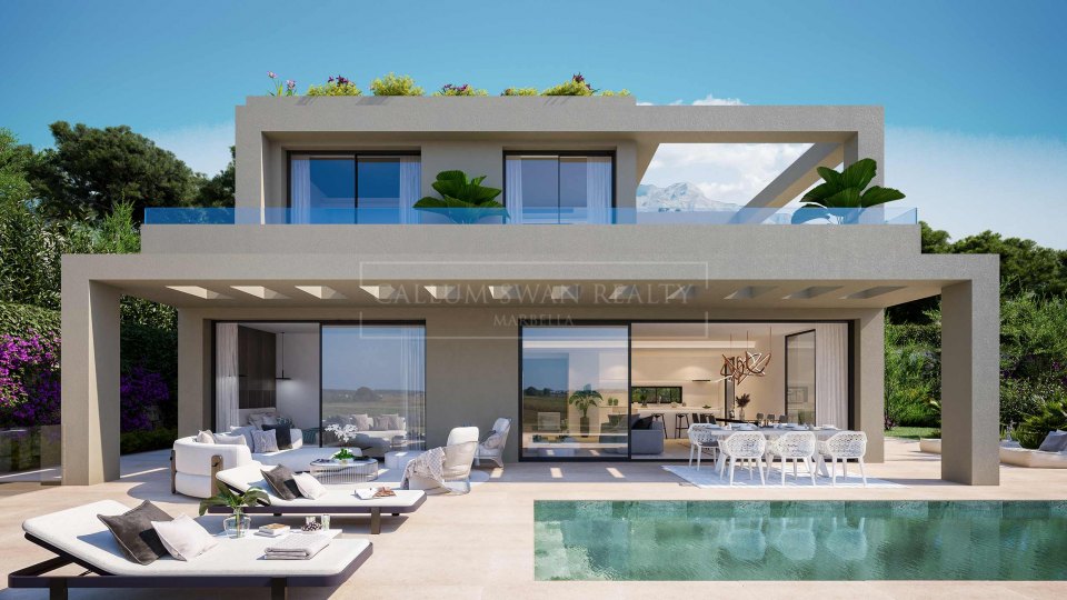 Benahavis, Nuevo complejo de villas de lujo independientes, en comunidad cerrada