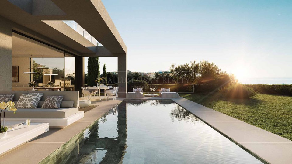 Benahavis, Nuevo complejo de villas de lujo independientes, en comunidad cerrada