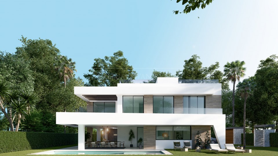 Marbella Este, Villa moderna en complejo nuevo en la zona este de Marbella