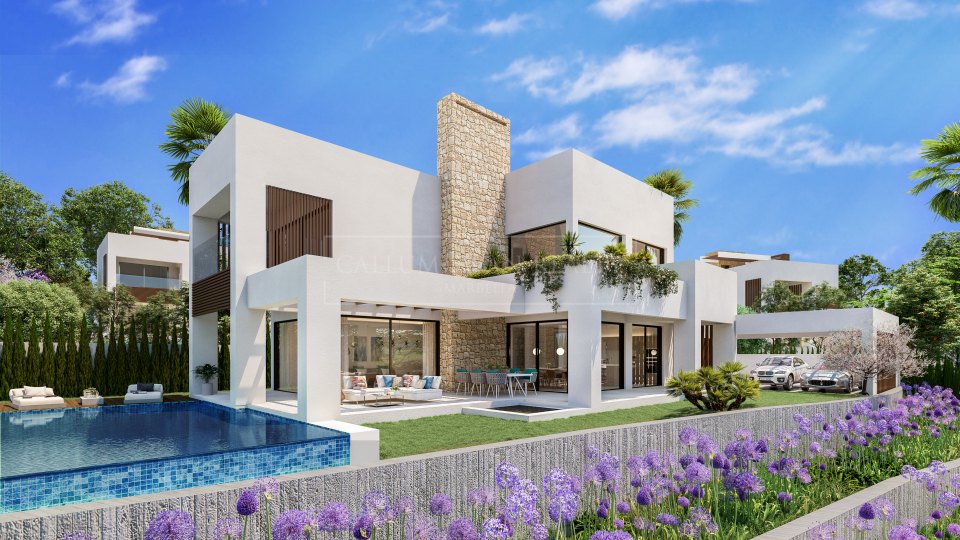 Marbella Golden Mile, Brand new modern villa in gated complex in the centre of Marbella