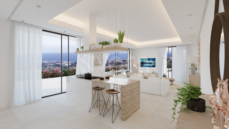 Preciosa villa de estilo contemporáneo en Mijas Pueblo, Málaga