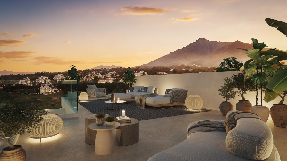 Luxury villa in Marbella, Valdeolletas area, with private pool and sea views