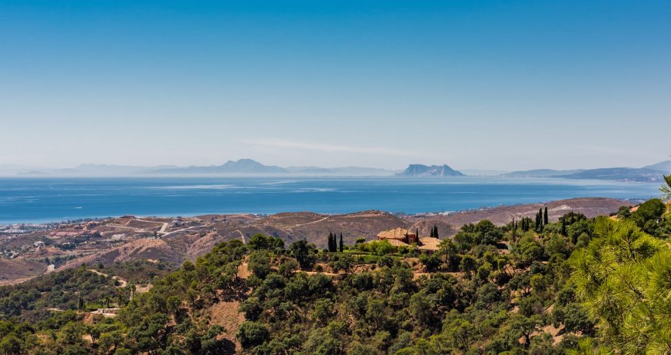 Sea views from La Zagaleta, Benahavís, Spain