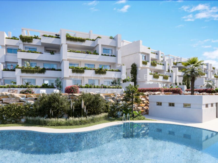 Exclusive residential complex with 1, 2 and 3 bedrooms located next to Estepona Golf