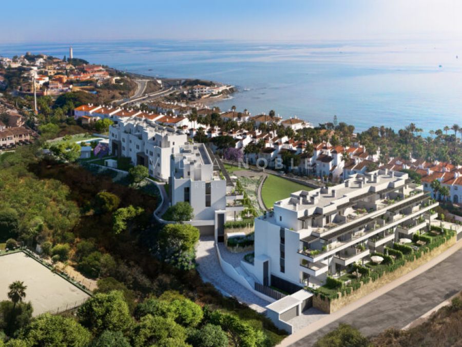 Spectacular development consisting of 2, 3 and 4 bedroom homes with sea views, in Cala de Mijas