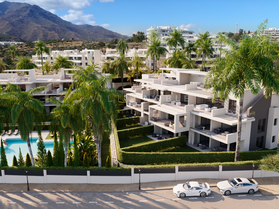 Spacious apartments with sunny terraces close to amenities at Estepona