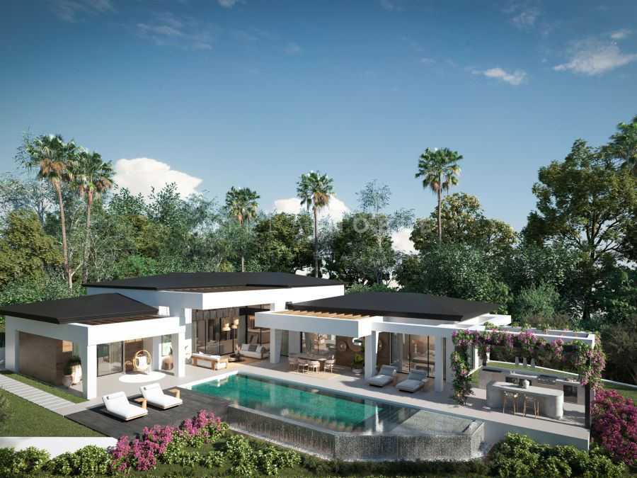 New project consisting of only three luxury villas located in the middle of nature in Nueva Andalucia, Marbella