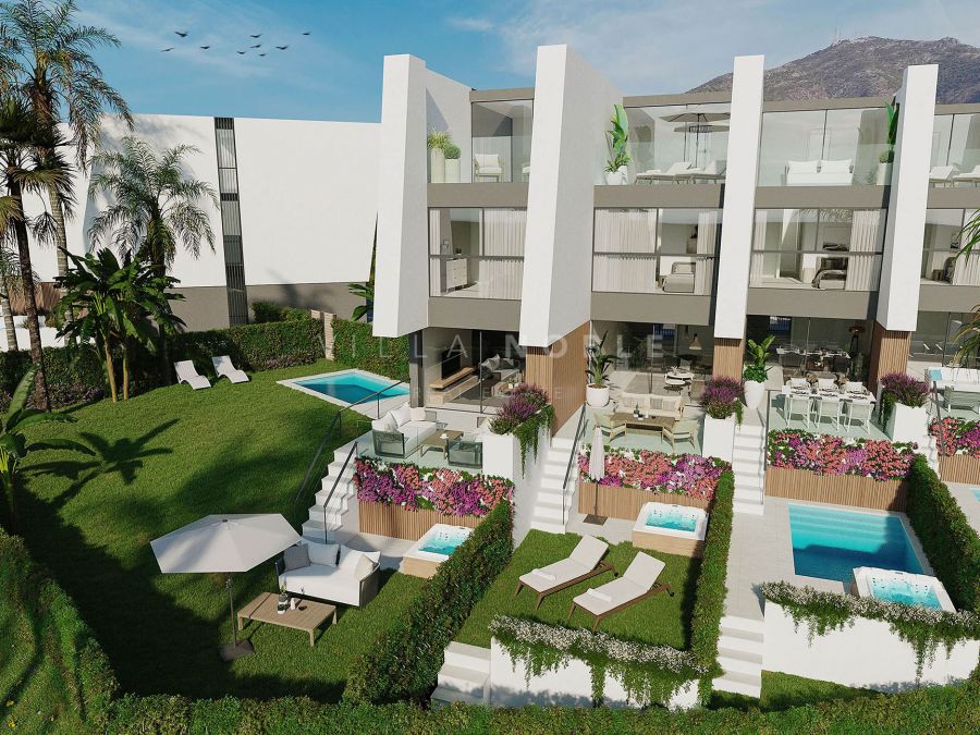 Project of 11 impressive homes located in Fuengirola, nestled in an elevated oasis with views