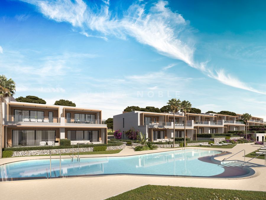 New development with single-family semi-detached houses located next to the Chaparral golf course, Mijas