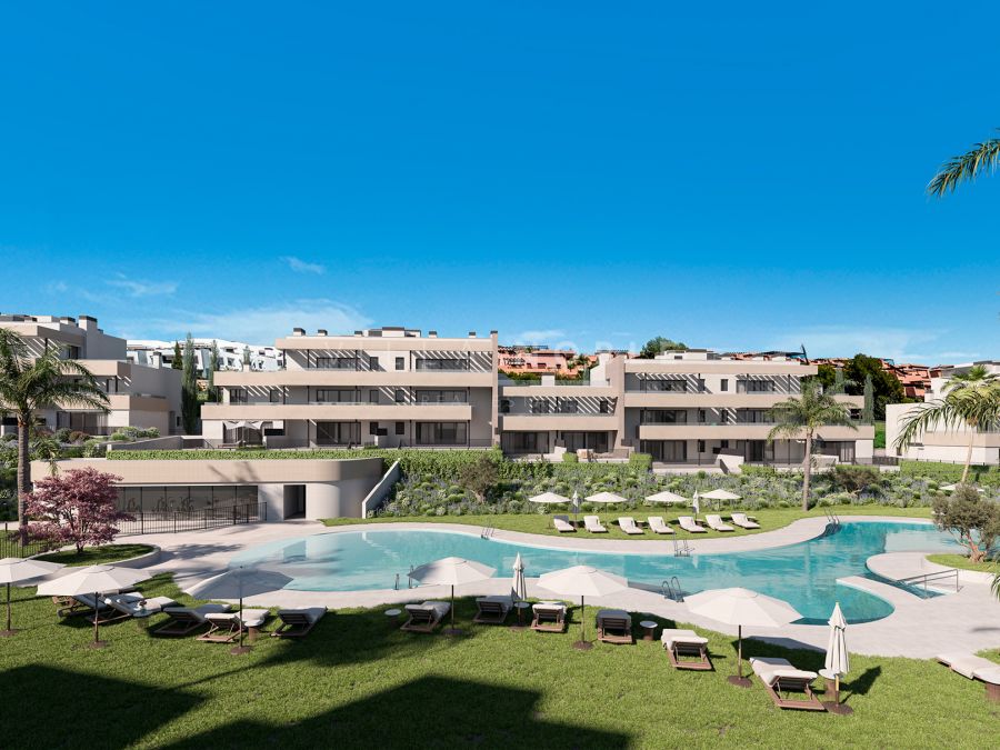 Promoción de viviendas obra nueva en Casares Costa. Residencial en primera línea de golf