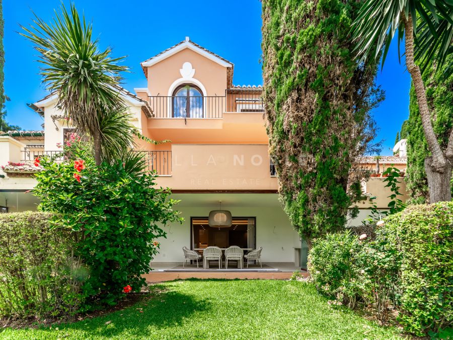Completely renovated townhouse frontline beach on the new Golden Mile Estepona