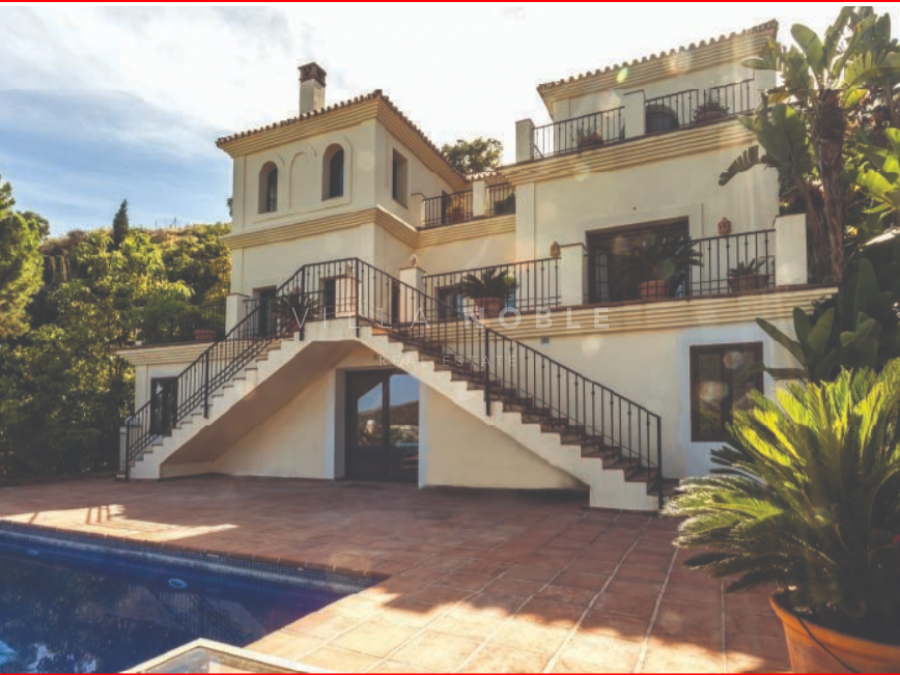 Villa con vistas panorámicas al mar en Monte Mayor, Benahavís