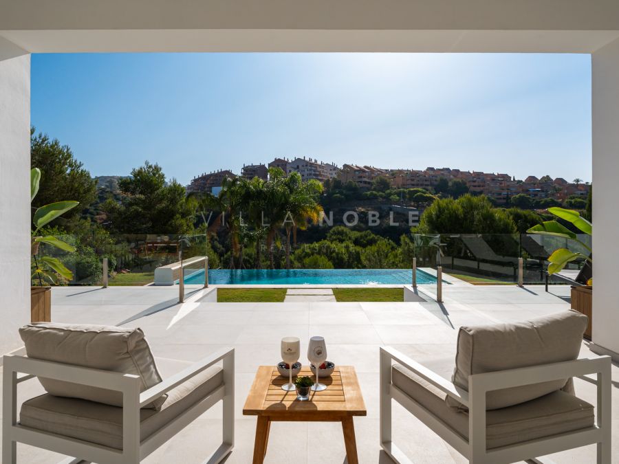 Frontline Golf Contemporary Villa in Santa Maria Golf, Elviria