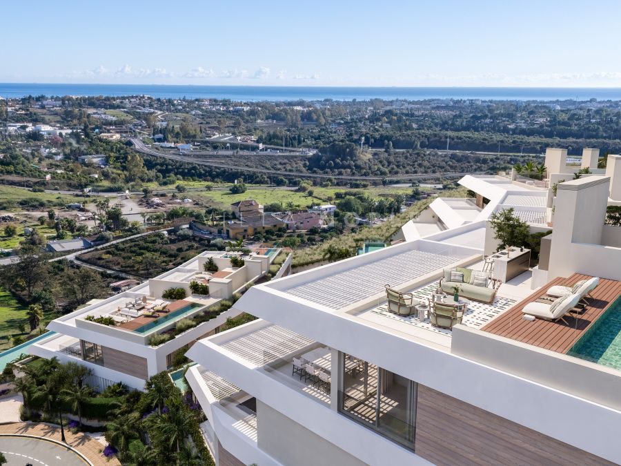 Solenne Benahavís: ático de obra nueva de 2 dormitorios con piscina privada en solárium