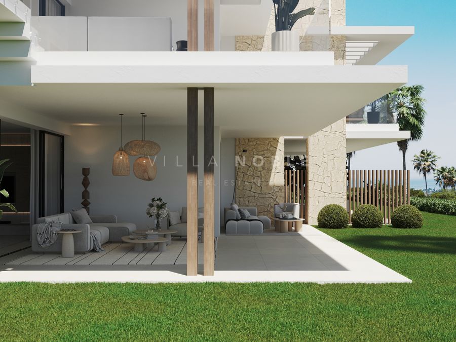 Bajo de obra nueva de 2 dormitorios con jardín en Estepona | Altezza Suites