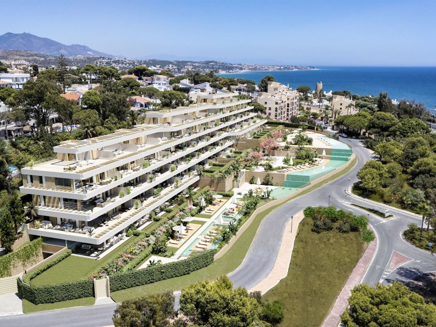 Arosa Torrenueva: bajo de obra nueva de 1 dormitorio con jardín cerca de la playa en Mijas Costa