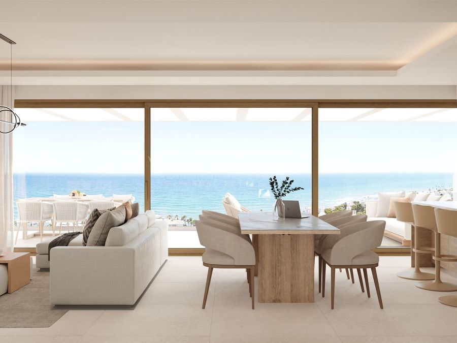 Arosa Mijas Costa: Neubau-Gartenwohnung mit 2 Schlafzimmern und Südterrasse