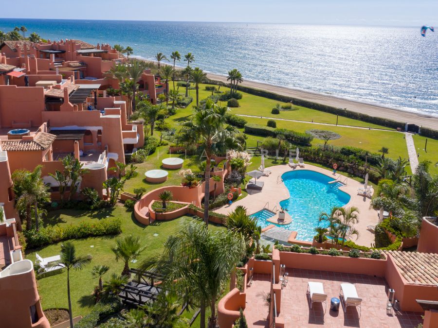Stunning Duplex Penthouse with 446 m2 in Los Monteros front line beach the best area Marbellas