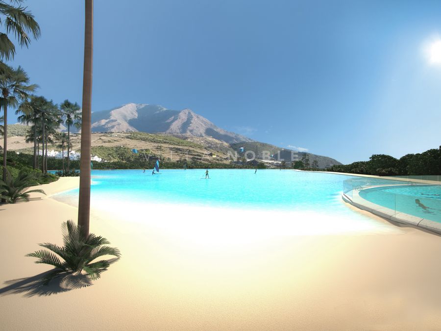 Complejo residencial en estilo mediterráneo que se caracteriza por una piscina 'laguna' de 1.4 hectaréas