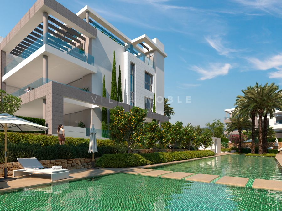 Apartamentos de lujo con solarium chill out y piscina climatizada en Cancelada
