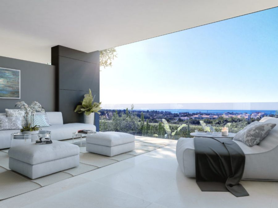 A new-build property development offering exclusive apartments in Estepona