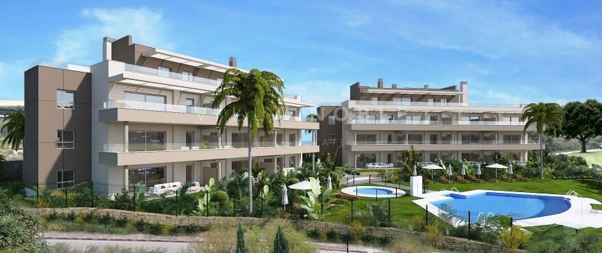 New homes currently under construction at La Cala Golf Resort with privilege card