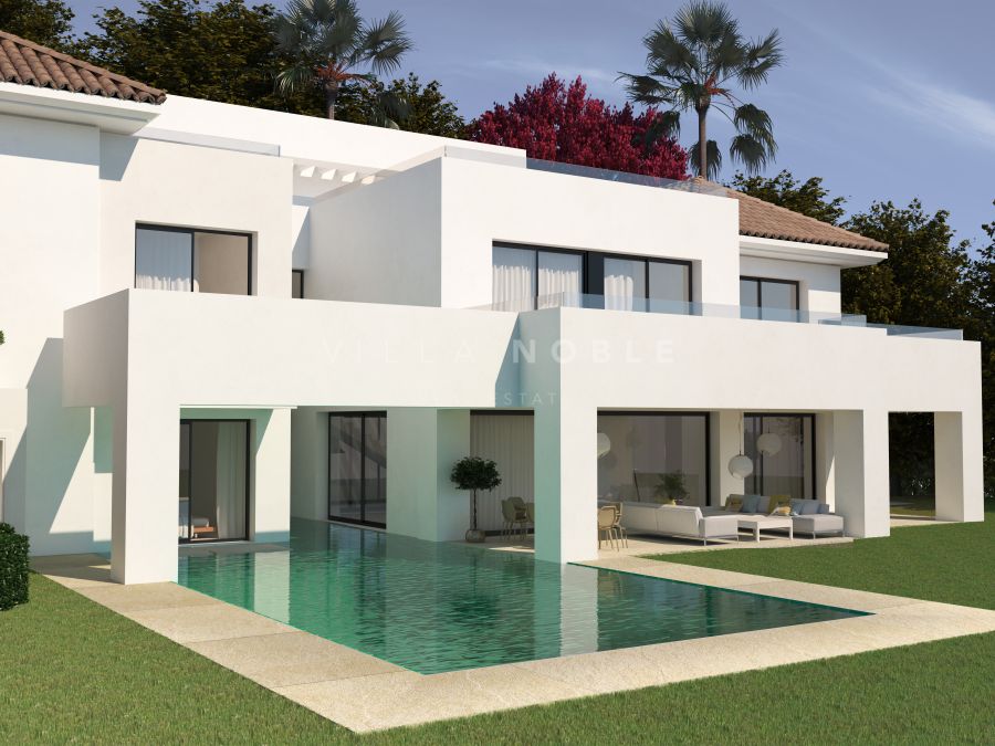 Top quality new built Villa with spectacular sea & mountain views situated in El Paraiso Alto